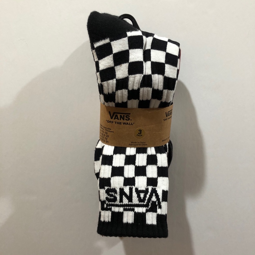 Vans Crew Blue, Multicolor, White, 3 Pair
